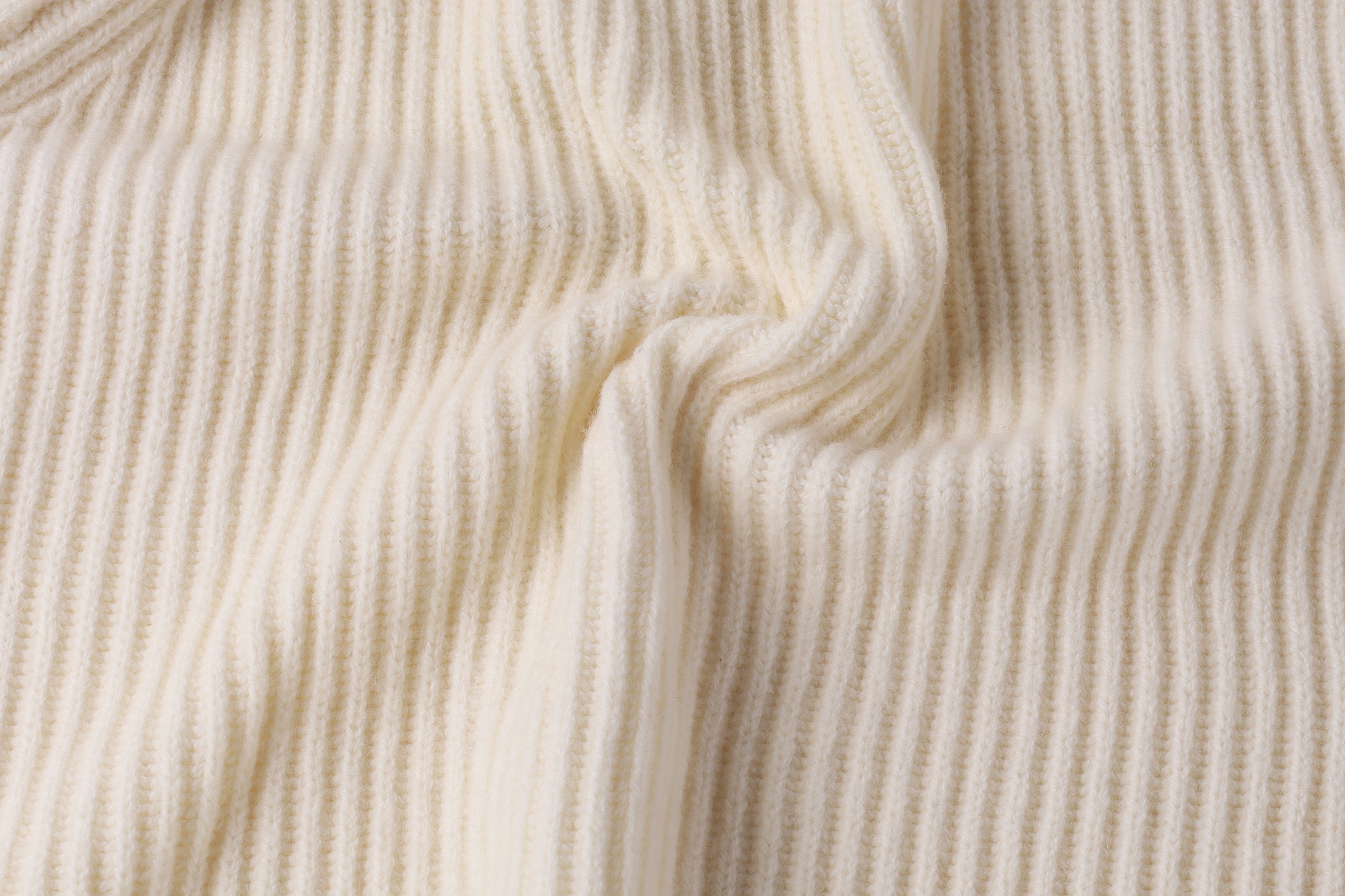 Fine Wool Turtleneck Zip Cardigan