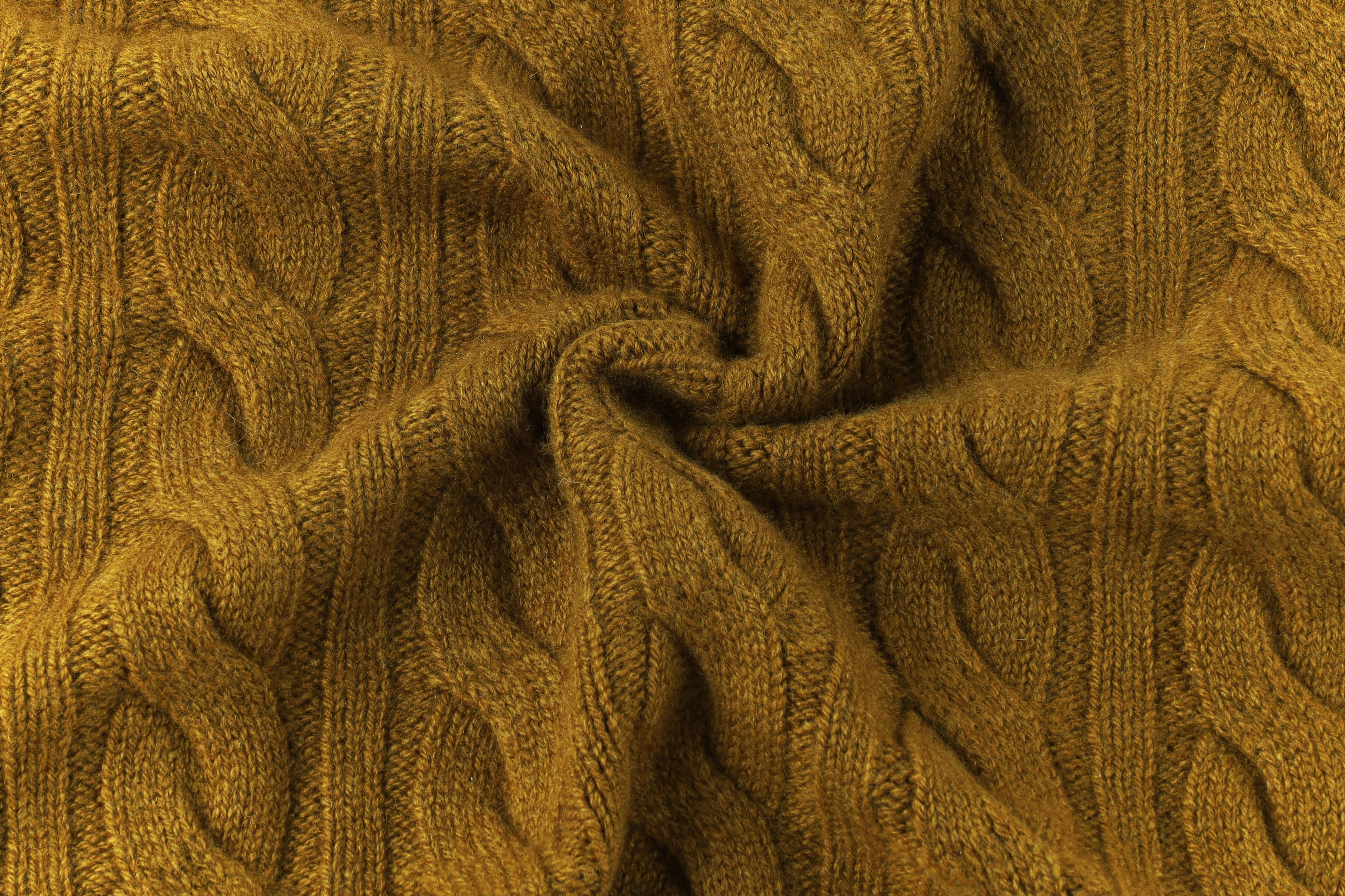 Cable Knit Mock Neck Cropped Sweater