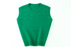 Fresh Green Cable Knit Vest
