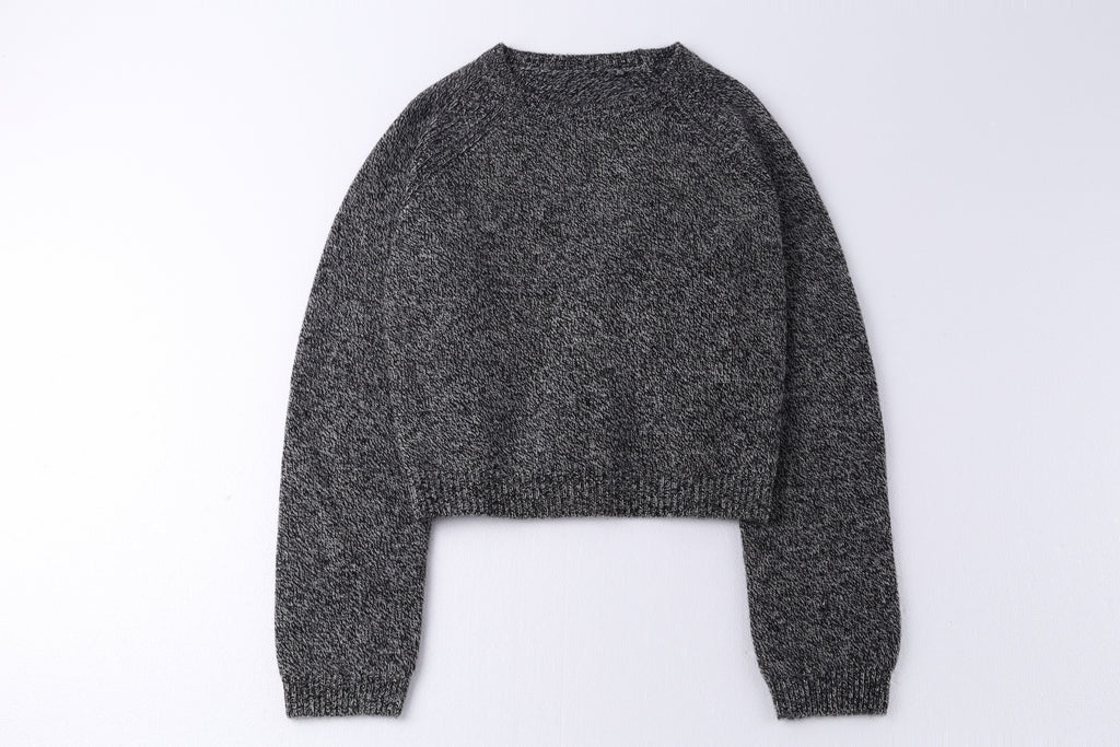 Wool Natural Crew Neck Knit Jumper