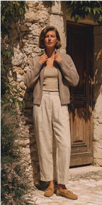 Vitnage Mock Neck Zip-up Cardigan