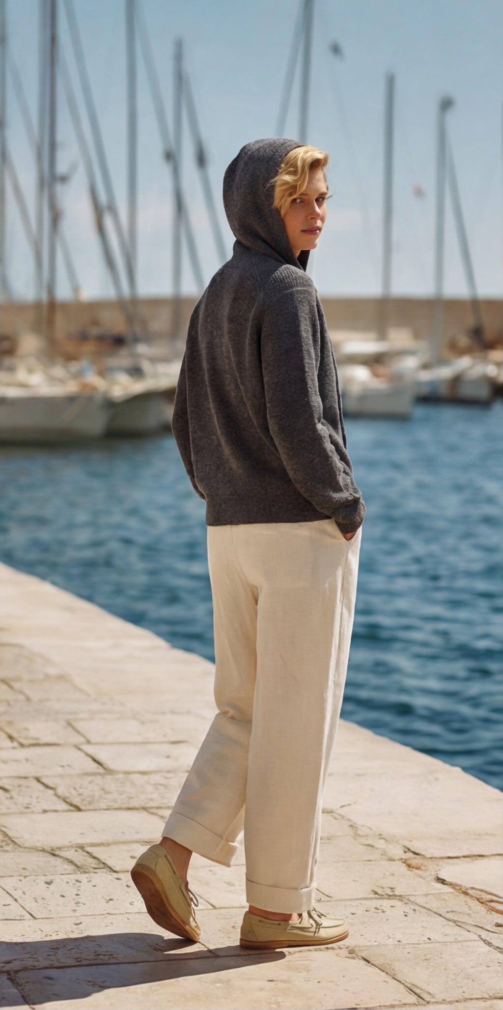 Vintage Interloop Wool Hoodie Jumper