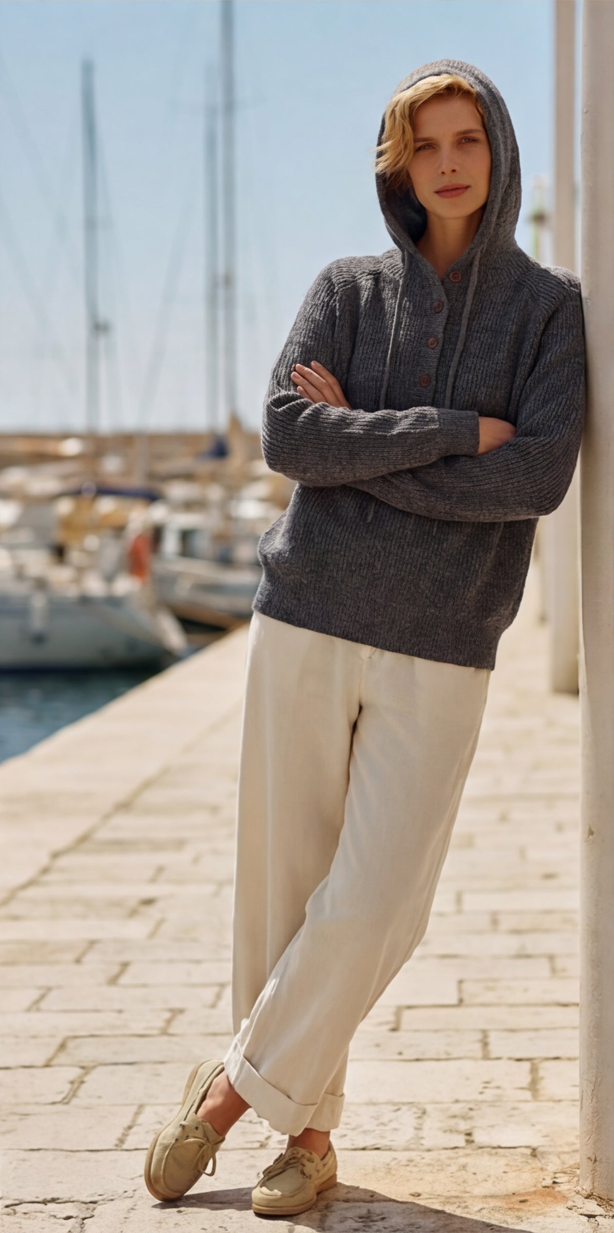 Vintage Interloop Wool Hoodie Jumper