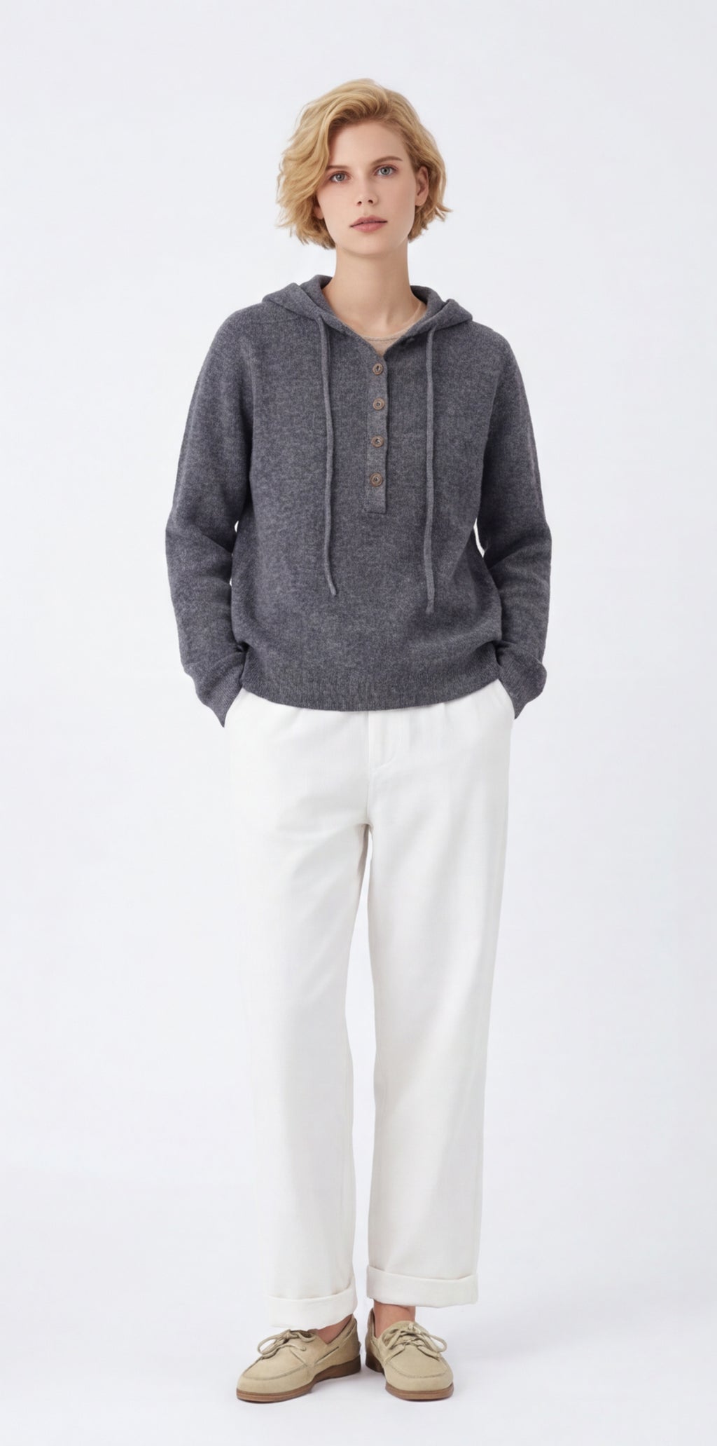 Vintage Interloop Wool Hoodie Jumper