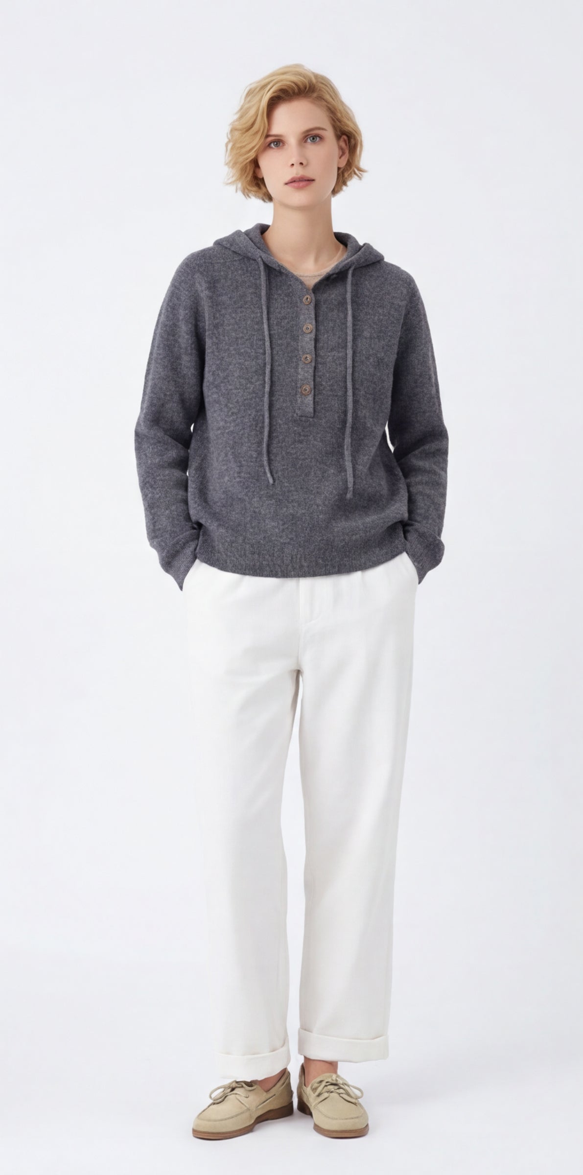 Vintage Interloop Wool Hoodie Jumper