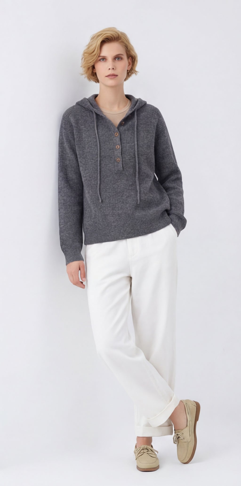 Vintage Interloop Wool Hoodie Jumper