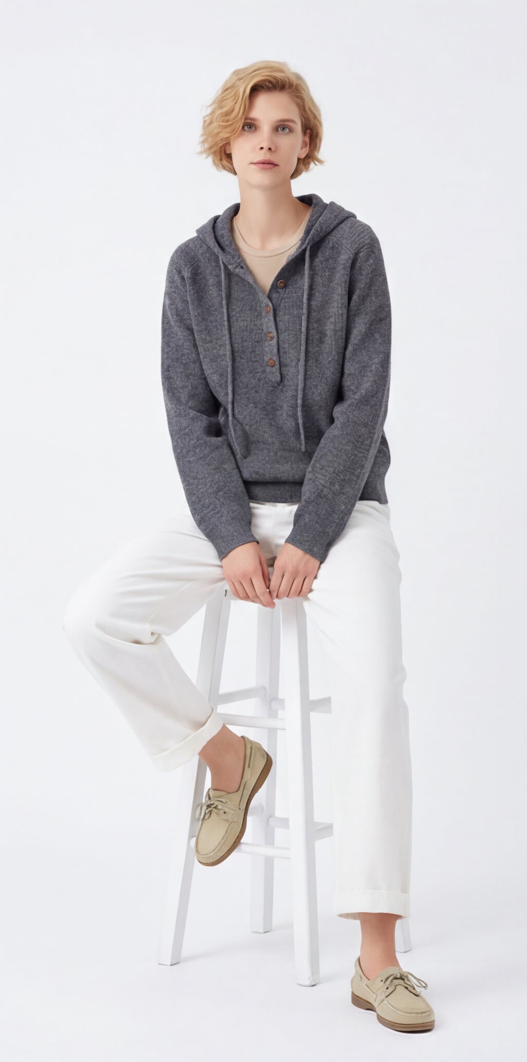 Vintage Interloop Wool Hoodie Jumper