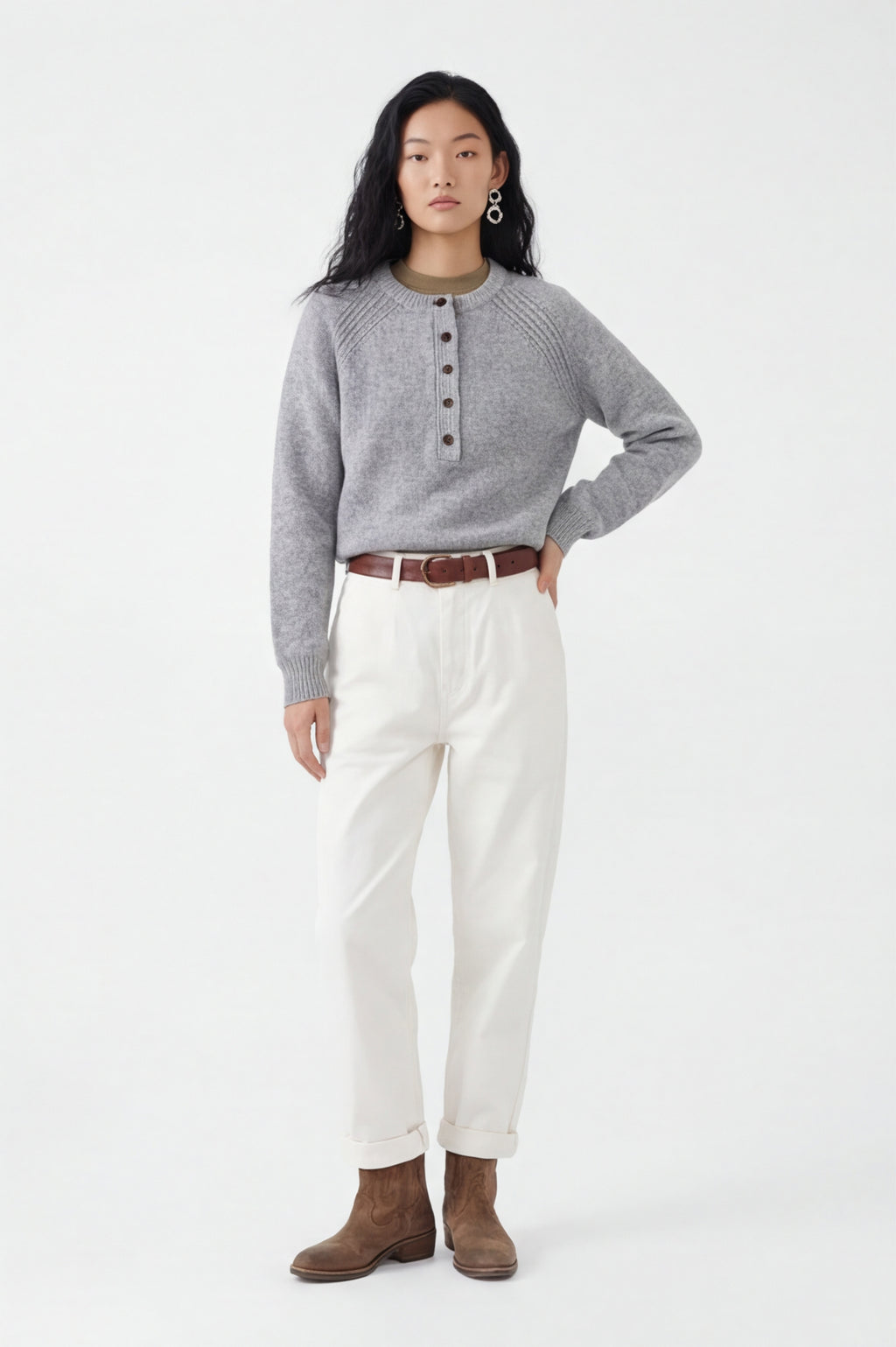 Classic Crew Neck Knit Jumper