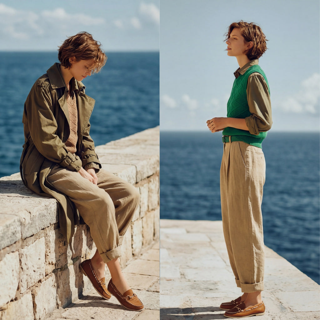 Classic Brown Cable Knit Vest