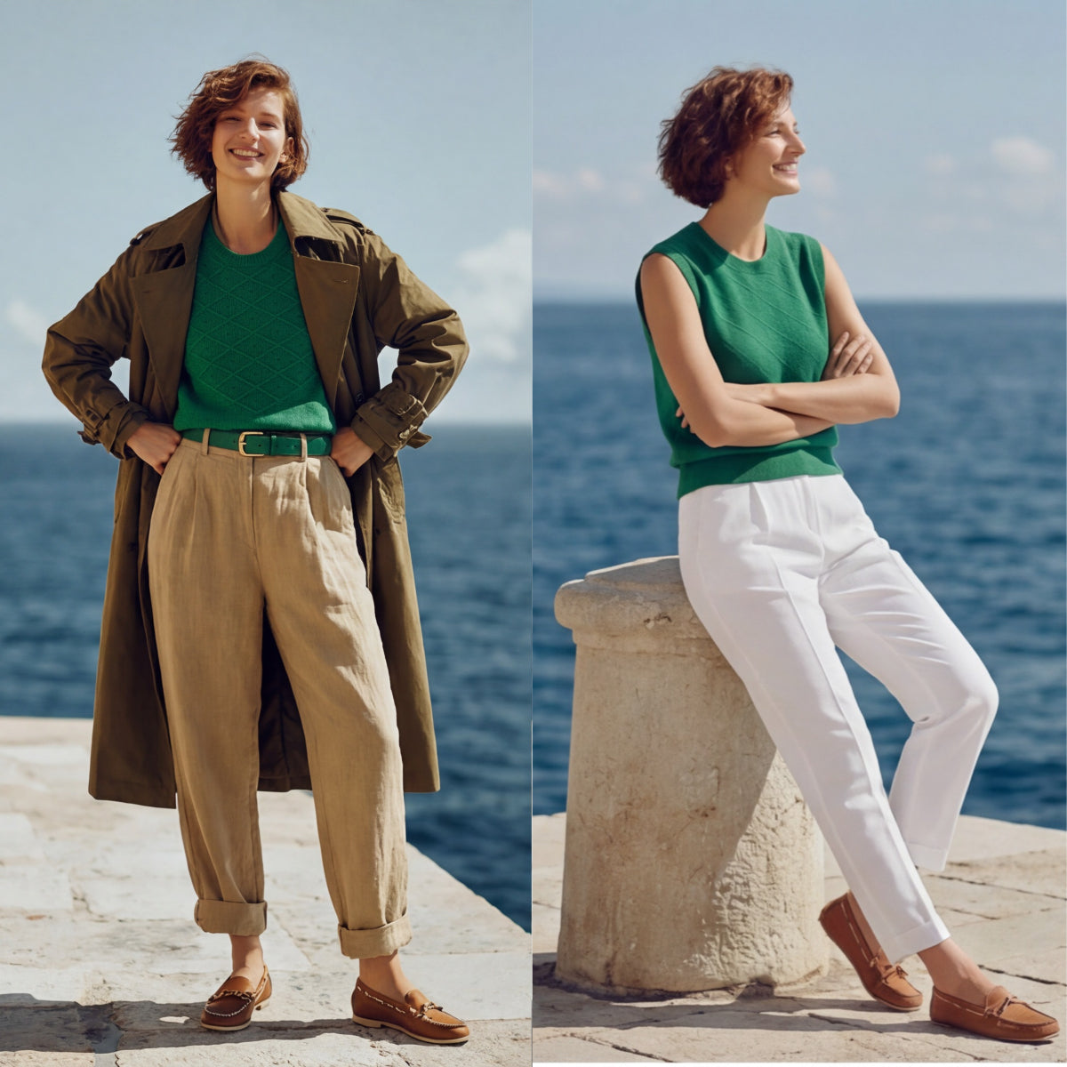 Classic Brown Cable Knit Vest