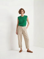 Classic Brown Cable Knit Vest